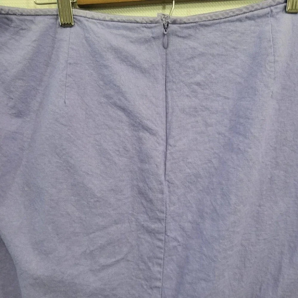 Norton Mcnaughton Light Purple Linen Blend Skirt size 18 - Picture 5 of 12